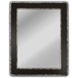 CHLOE's Reflection Hanging Wood and Iron Silver/Black Wall Mirror 35