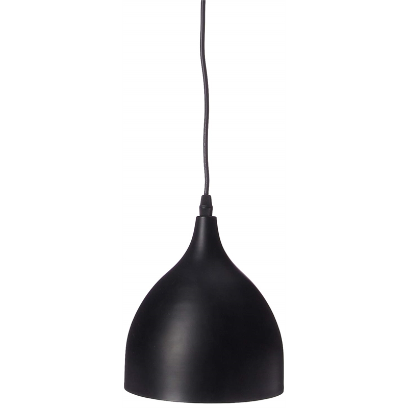 CHLOE Walter Industrial-style 1 Light Matt Black Ceiling Pendant 7