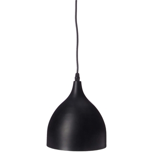 CHLOE Walter Industrial-style 1 Light Matt Black Ceiling Pendant 7&quot Wide