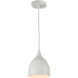 CHLOE Walter Industrial-style 1 Light Matt White Ceiling Pendant 7