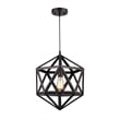 CHLOE Osbert Industrial-style 1 Light Rubbed Bronze Pendant 16
