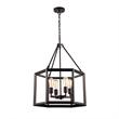 CHLOE Ironclad Industrial-style 4 Light Rubbed Bronze Ceiling Pendant 21