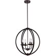 CHLOE Osbert Industrial-style 4 Light Rubbed Bronze Ceiling Pendant 18