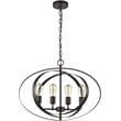 CHLOE Osbert Industrial-style 4 Light Rubbed Bronze Ceiling Pendant 24