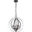 CHLOE Osbert Industrial-style 4 Light Rubbed Bronze Ceiling Pendant 16