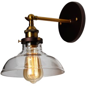 chloe braxton industrial 1 light oil rubbed bronze wall sconce 8