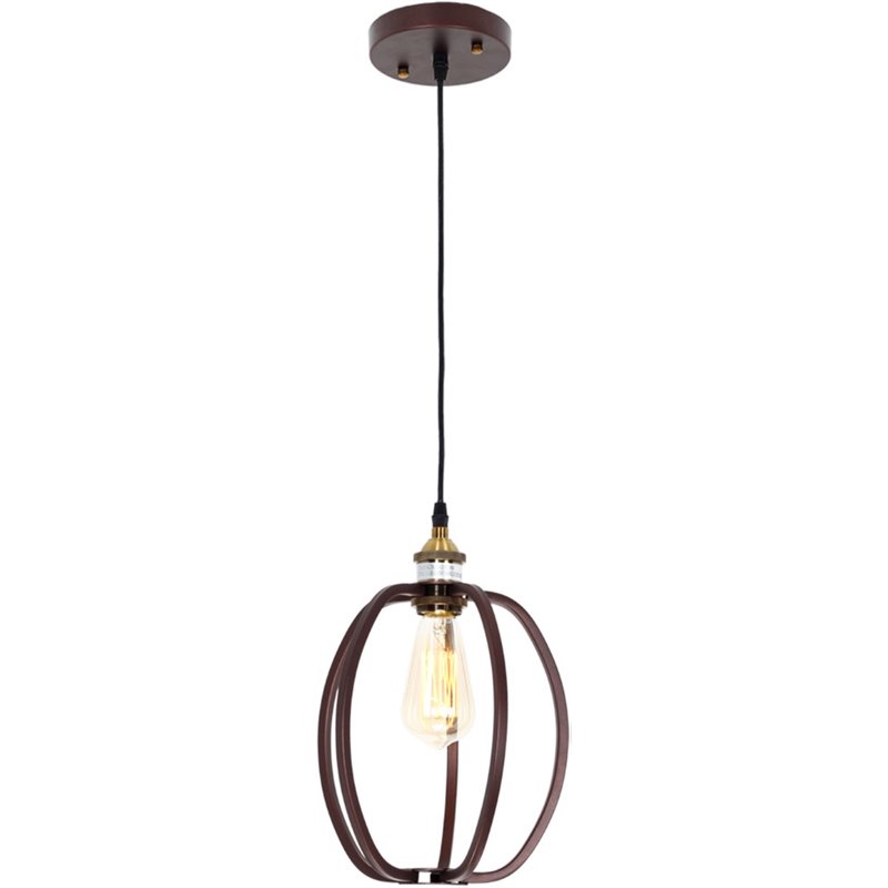 CHLOE CERDIC Industrial 1 Light Oil Rubbed Bronze Ceiling Pendant 8