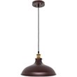 CHLOE CYNERIC Industrial 1 Light Oil Rubbed Bronze Ceiling Pendant 14