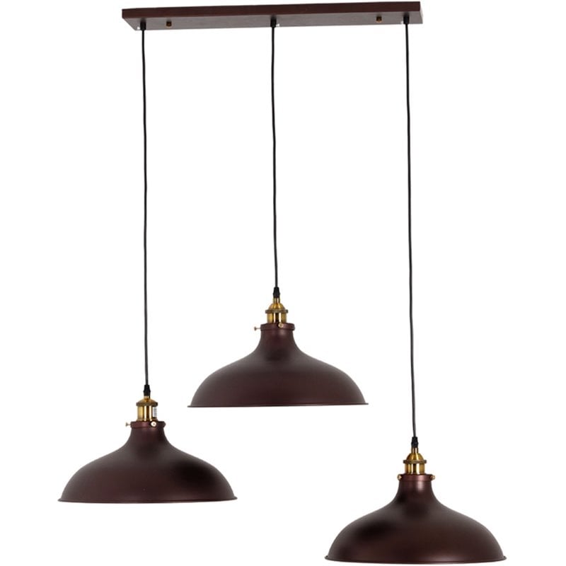 CHLOE EADRED Industrial 3 Light Oil Rubbed Bronze Island Pendant 14