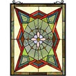 CHLOE Eminent Tiffany-Style Geometric Stained Glass Window Panel 25