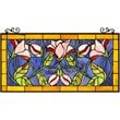 CHLOE Oriental Tiffany-Style Floral Stained Glass Window Panel 34