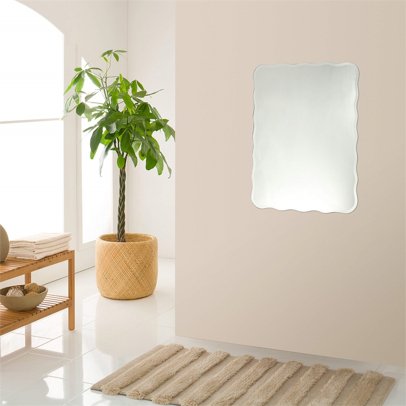 CHLOE Rangley Large Frameless Wall Mirror 24x32