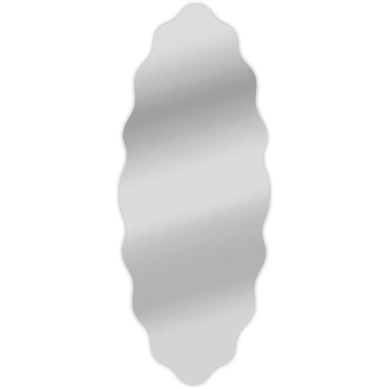 CHLOE's Reflection Hanging Oval Shaped Frameless Wall Mirror 49