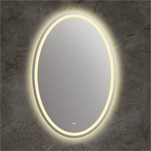 CHLOE Speculo Back Lit LED Mirror 4000K Wam White 28&quot Wide