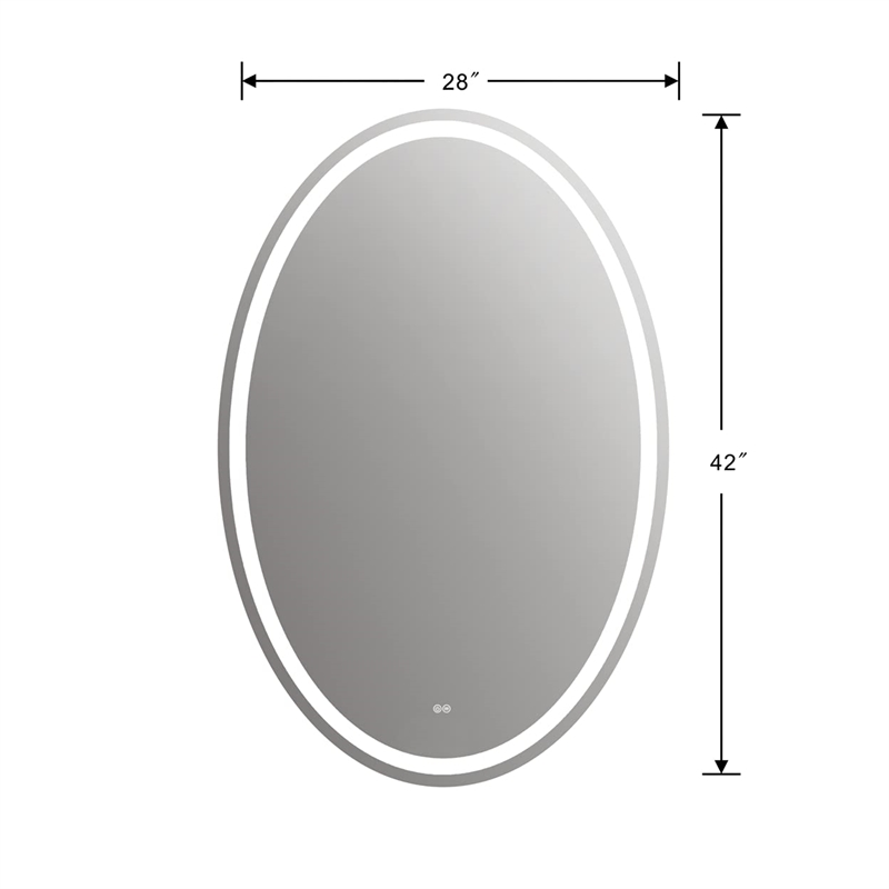 CHLOE Speculo Back Lit LED Mirror 4000K Wam White 28