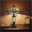 Chloe Lighting Dragonfly 3-Light Empress Double Lit Table Lamp in Dark Bronze