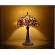 Chloe Lighting Dragonfly 1-Light Glass Resin Empress Table Lamp in Dark Bronze