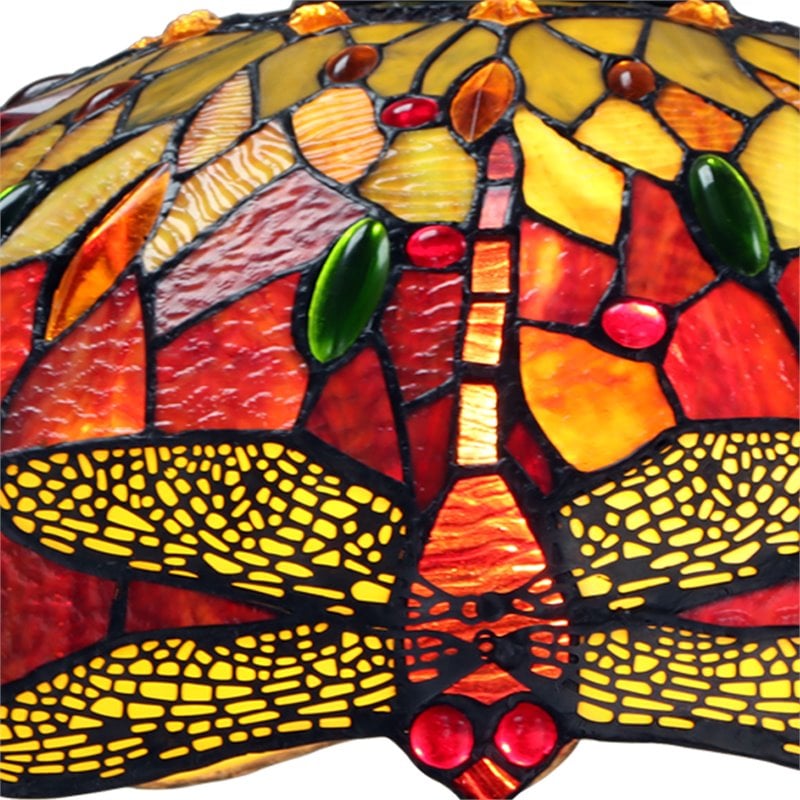 Chloe Lighting Dragonfly 3-Light Iron Empress Hanging Pendant in Blackish Bronze