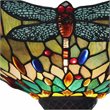 Chloe Lighting Dragonfly 1-Light Glass Resin Empress Torchiere Lamp in Bronze