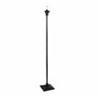 Chloe Lighting Mission 1-Light Glass Resin Vincent Torchiere Lamp in Dark Bronze