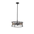 Chloe Lighting Ryker 4-Light Drum Metal Ceiling Pendant in Oil Rubbed Bronze