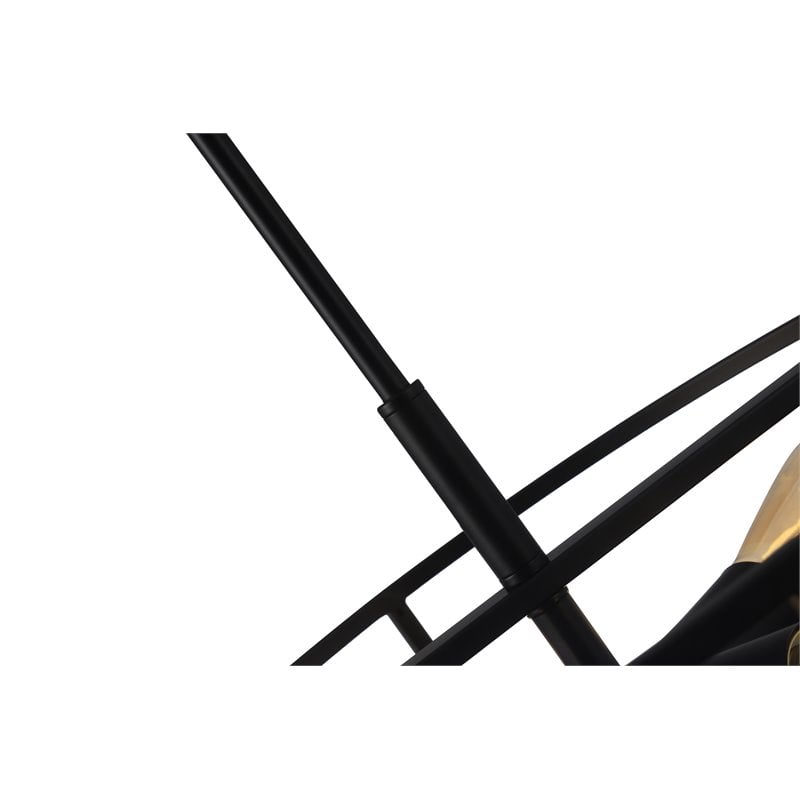 Chloe Lighting Ryker 4-Light Drum Metal Ceiling Pendant in Oil Rubbed Bronze