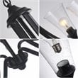 Chloe Lighting Sherard 5-Light Glass Metal Hanging Chandelier in Matte Black