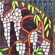Chloe Lighting Corinth Glass Grape Design Fireplace Screen in Multi-Color
