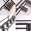 Chloe Lighting Ironclad 5-Light Metal Island Pendant in Oil Rubbed Bronze