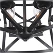 Chloe Lighting Alina 5-Light Metal Ceiling Pendant in Matte Black