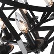 Chloe Lighting Alina 5-Light Metal Ceiling Pendant in Matte Black