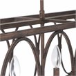 Chloe Lighting Indigo 6-Light Metal Ceiling Pendant in Antique Wood