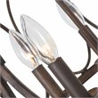 Chloe Lighting Navy 5-Light Metal Ceiling Pendant in Antique Wood