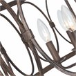 Chloe Lighting Navy 5-Light Metal Ceiling Pendant in Antique Wood