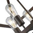 Chloe Lighting Ryder 5-Light Metal Hanging Ceiling Pendant in Antique Wood