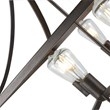 Chloe Lighting Ryder 5-Light Metal Hanging Ceiling Pendant in Antique Wood