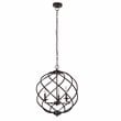 Chloe Lighting Jericho 3-Light Metal Ceiling Pendant in Oil Rubbed Bronze