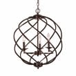 Chloe Lighting Jericho 3-Light Metal Ceiling Pendant in Oil Rubbed Bronze