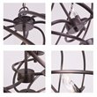 Chloe Lighting Jericho 3-Light Metal Ceiling Pendant in Oil Rubbed Bronze