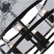 Chloe Lighting Sienna 4-Light Glass Metal Ceiling Pendant in Matte Black