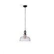 Chloe Lighting Tilian 1-Light Glass Metal Ceiling Pendant in Oil Rubbed Bronze