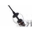 Chloe Lighting Tilian 1-Light Glass Metal Ceiling Pendant in Oil Rubbed Bronze