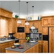 Chloe Lighting Tilian 1-Light Glass Metal Ceiling Pendant in Oil Rubbed Bronze