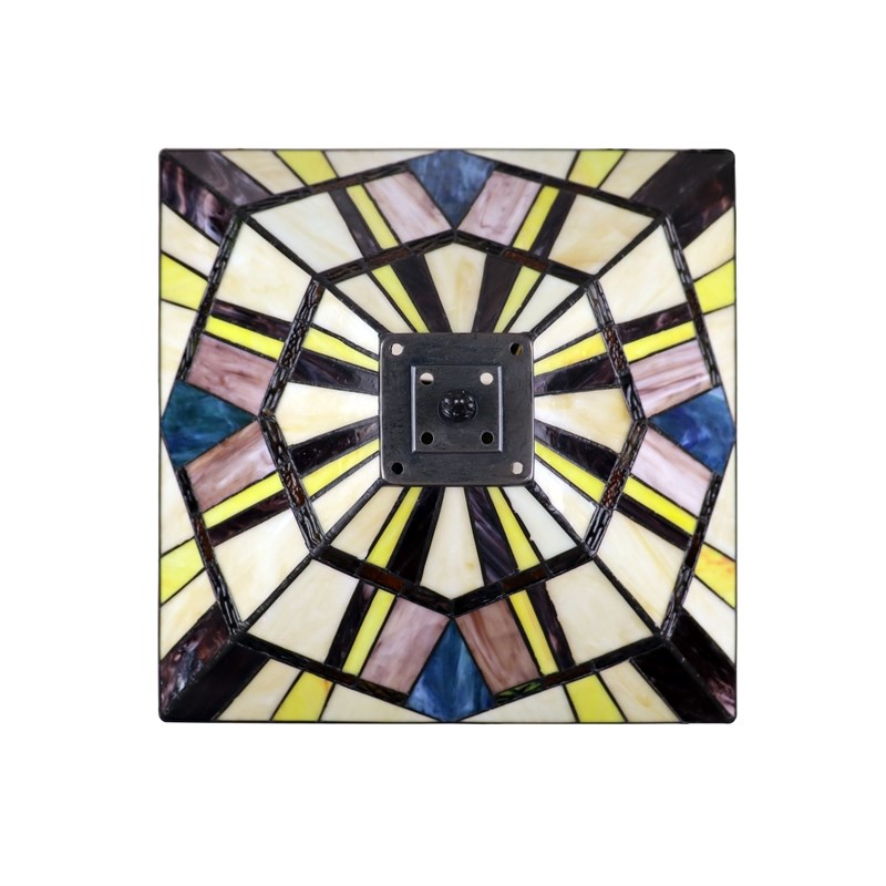 Chloe Lighting Mission Vincent 3-Light Metal Table Lamp in Blackish Bronze