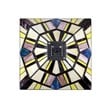 Chloe Lighting Mission Vincent 3-Light Metal Table Lamp in Blackish Bronze
