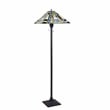 Chloe Lighting Mission Kinsey 2-Light Metal Floor Lamp in Blackish Bronze