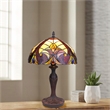 Chloe Lighting Victorian Adia 1-Light Metal Accent Table Lamp in Dark Bronze