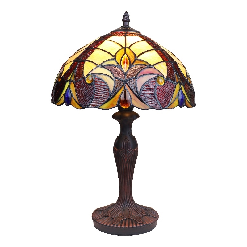 Chloe Lighting Victorian Adia 1-Light Metal Accent Table Lamp in Dark Bronze