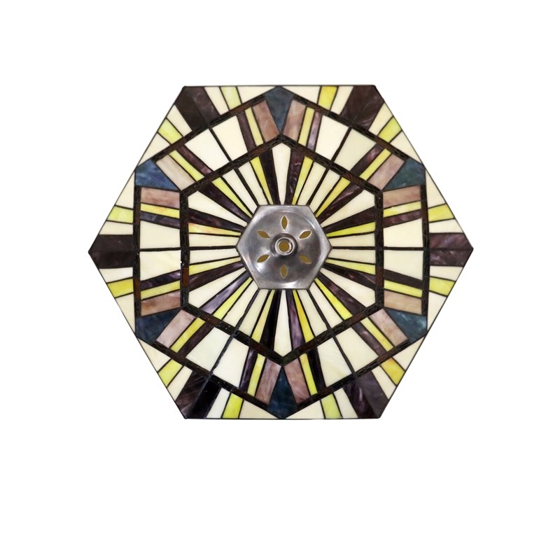 Chloe Lighting Mission Vincent 3-Light Metal Inverted Pendant in Blackish Bronze