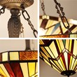 Chloe Lighting Mission Vincent 3-Light Metal Inverted Pendant in Blackish Bronze